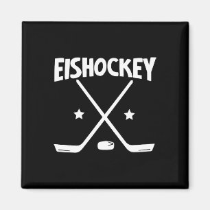 Ishockey - korsade klubbor (1) magnet