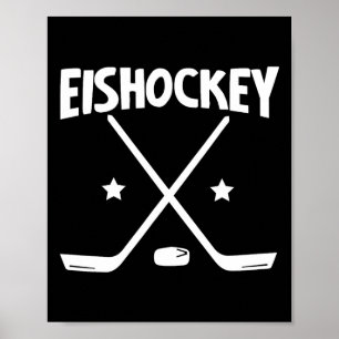 Ishockey - korsade klubbor (1)  poster