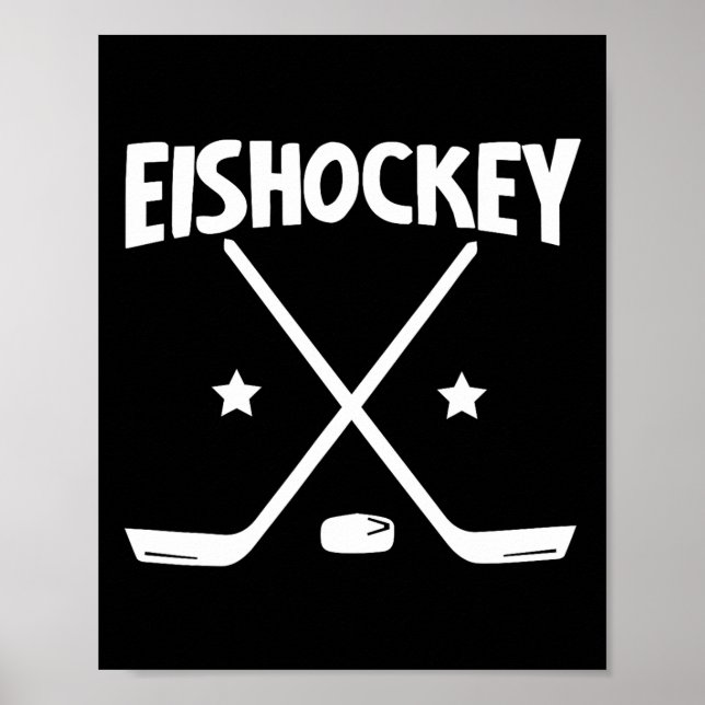Ishockey - korsade klubbor (1)  poster (Framsidan)