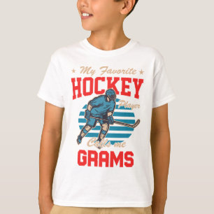 Ishockey Min favorit hockey spelare kallar mig Gra T Shirt