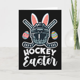 Ishockey Påsk Hjälm Puck Sport Män Pojkar Barn Kort