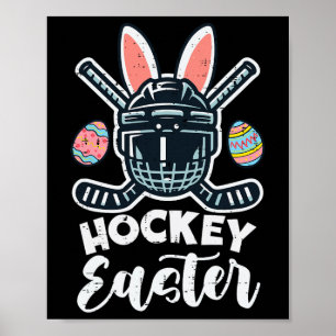 Ishockey Påsk Hjälm Puck Sport Män Pojkar Barn Poster