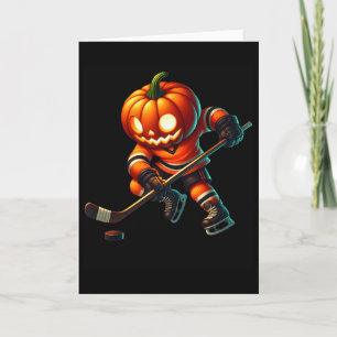 Ishockey Pumpa Ansikte Halloween Kostym Män Pojkar Kort