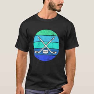 Ishockey Retro Kryssade Klubbor Puck Fan Spelare G T Shirt