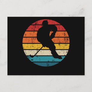 Ishockey Retro Landhockey Inlinehockey Sport Vykort