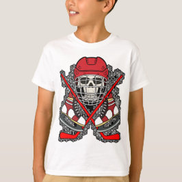 Ishockey skalle Jolly Roger Piratflagga T Shirt