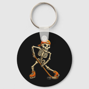Ishockey Skelett Halloween Kostym Män Pojkar Kid Nyckelring