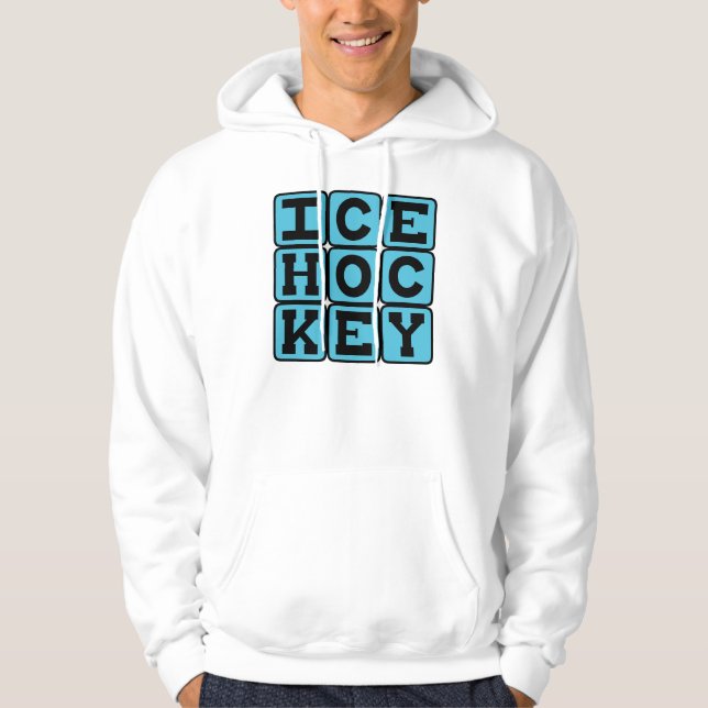 Ishockey, Sport Sweatshirt Med Luva (Framsida)