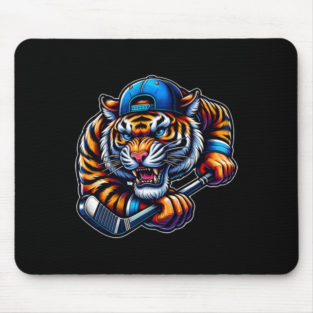 Ishockey Tiger Häftig Tävling  Musmatta (Framsidan)