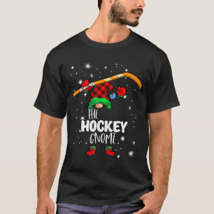 Ishockey Tomte Röd Buffalo Rutig Matchande Familj T Shirt