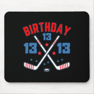 Ishockey Tretton Födelsedags Pojke 13:e Födelsedag Musmatta