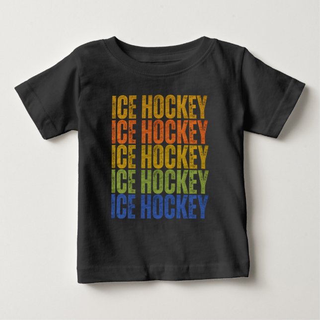 ISHOCKEY TYPOGRAFI T SHIRT (Framsida)