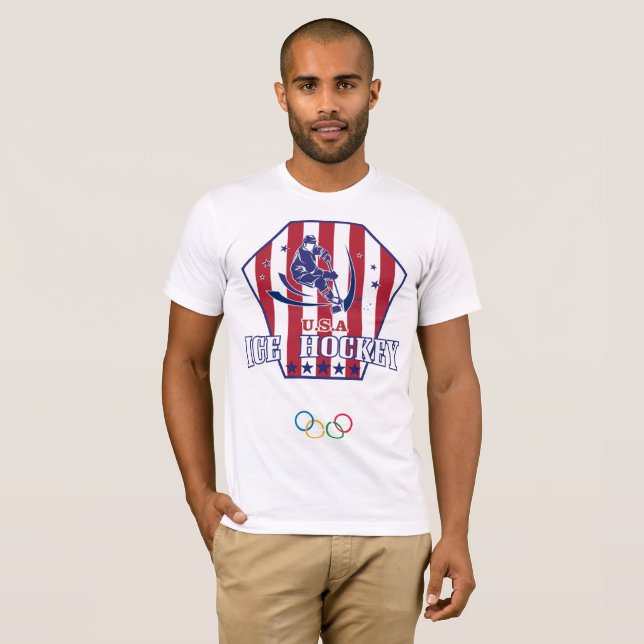 ISHOCKEY USA T-SHIRT (Hel framsida)