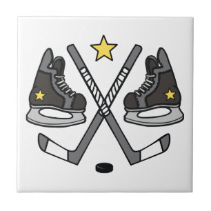. Ishockey utrustar Kakelplatta