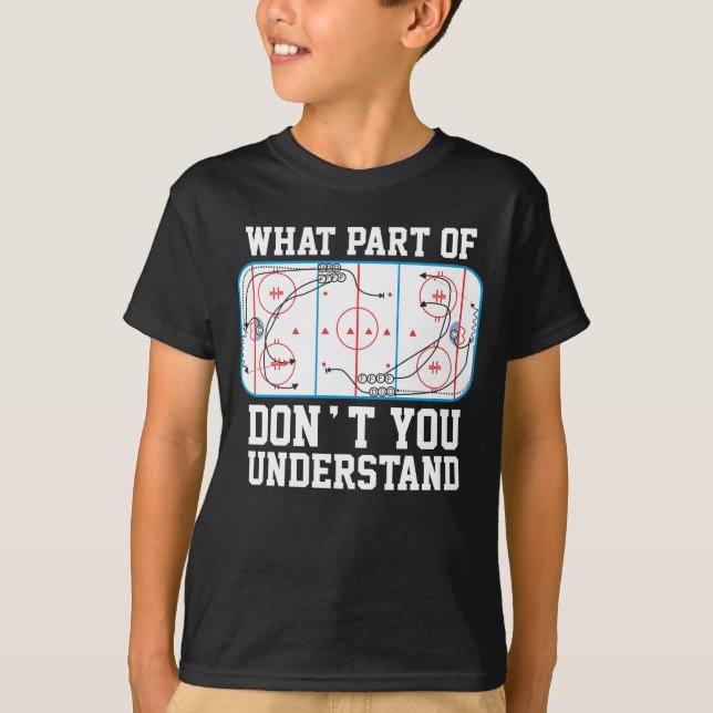 Ishockey vilken del av du inte förstår t shirt (Framsida)