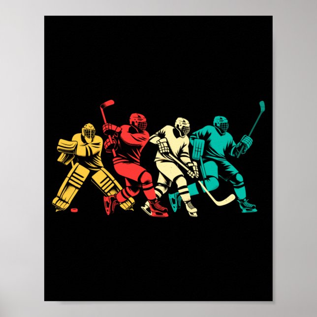 Ishockey Vintage-prestation Poster (Framsidan)
