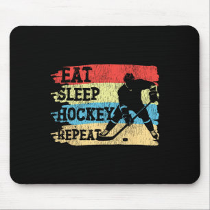 Ishockey Vintage Retro Ät Sova Hockey Upprepa Musmatta