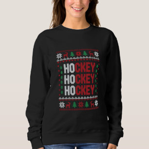 Ishockeyälskare jul tomte rolig sportlag t shirt