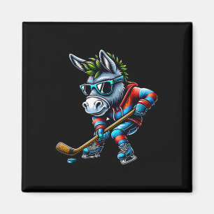 Ishockeyåsnan spelar coola sporter magnet