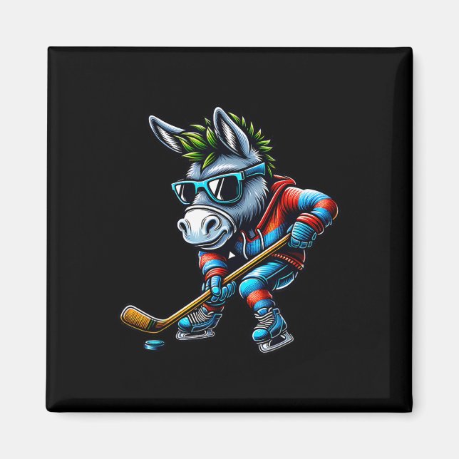 Ishockeyåsnan spelar coola sporter  magnet (Framsidan)