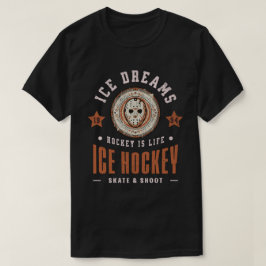 Ishockeydrömmar Hockey är livet Ishockey Fan Utsty T Shirt