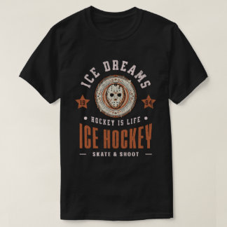 Ishockeydrömmar Hockey är livet Ishockey Fan Utsty T Shirt