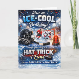 Ishockeyfödelsedagskort – Ice Cool Födelsedag Kort