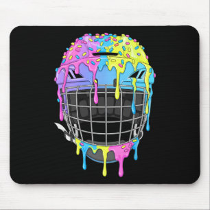 Ishockeyhjälm Glass Drip För Ishockeyspelare Pojke Musmatta