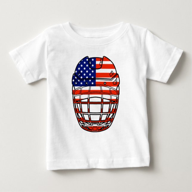 Ishockeyhjälm - USA T Shirt (Framsida)