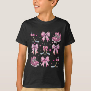 Ishockeyklubba Hockeyskridskor Tjej Coquette Bow P T Shirt