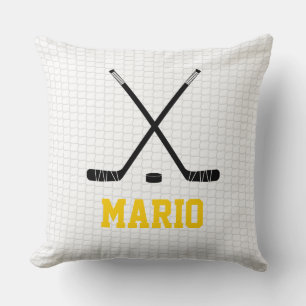 Ishockeyklubbor Puck Nät NAMN Sportlag Kul Kudde