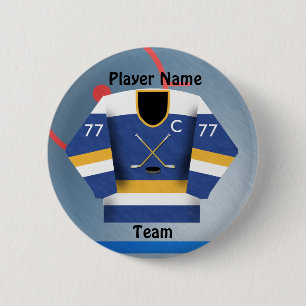 Ishockeylaget Jersey knäppas Knapp