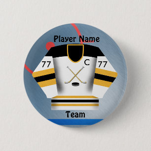Ishockeylaget Jersey knäppas Knapp