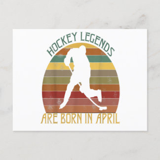 Ishockeylegender Föds På April Födelsedag Vykort