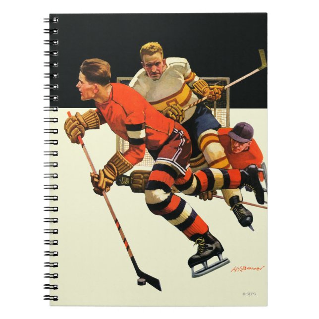 Ishockeymatch Anteckningsbok (Framsidan)