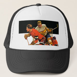 Ishockeymatch Truckerkeps