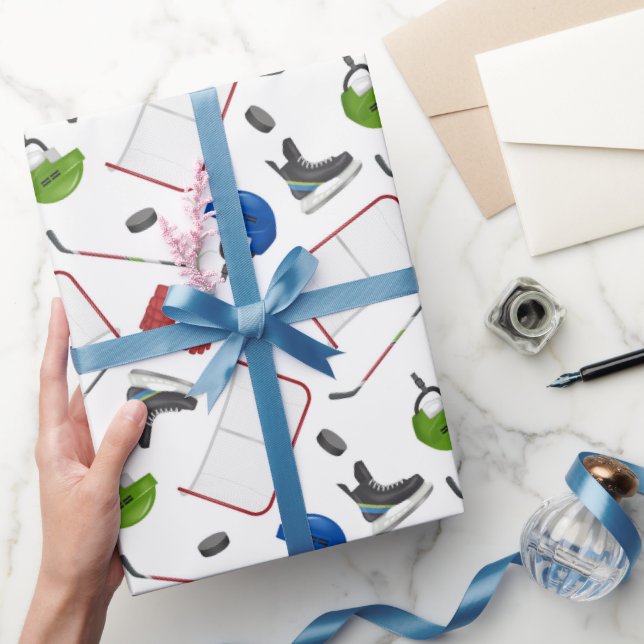 Ishockeypresentpapper, Vintersportsgåveförpackning Presentpapper (Gifting)
