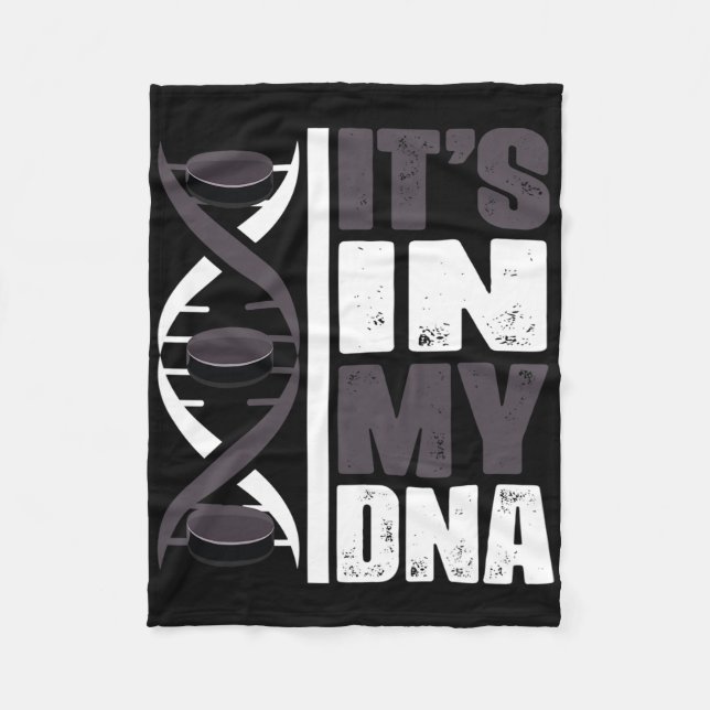 Ishockeyspelare Dna  Fleecefilt (Framsidan)