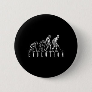 Ishockeyspelare Evolution Rolig Man Ape Caveman Knapp
