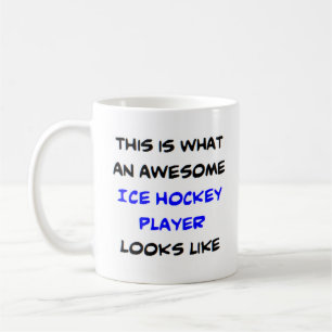 ishockeyspelare, fantastisk kaffemugg
