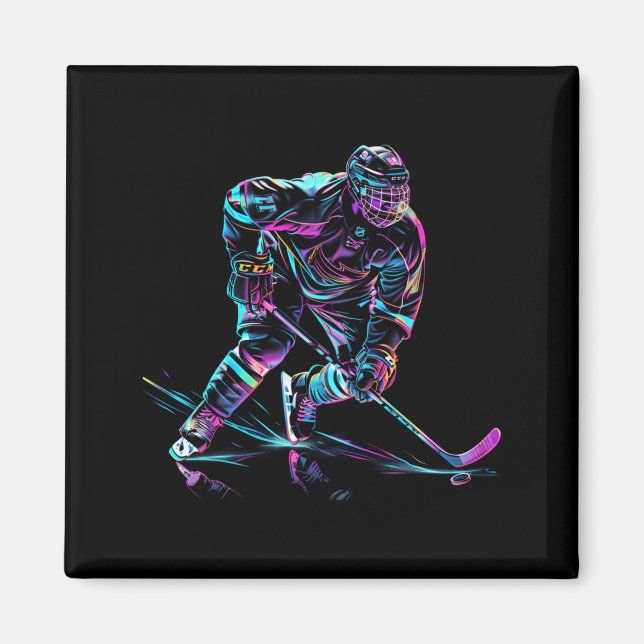 Ishockeyspelare Ishockey prestation Magnet (Framsidan)