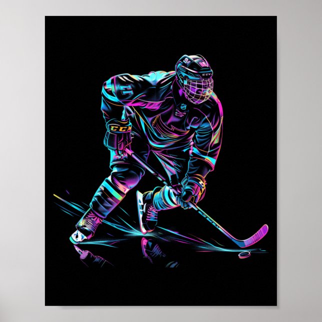 Ishockeyspelare Ishockey prestation Poster (Framsidan)