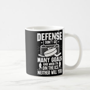 Ishockeyspelare Målvakt Försvar Jag Får Inte Många Kaffemugg