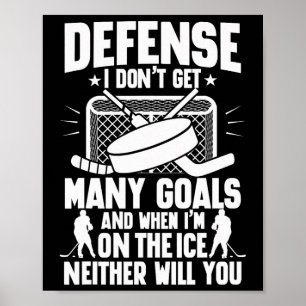 Ishockeyspelare Målvakt Försvar Jag Får Inte Många Poster