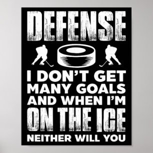 Ishockeyspelare Målvakt Försvar Jag Får Inte Många Poster