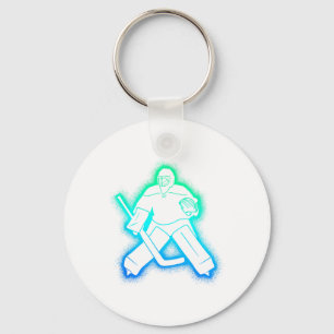 Ishockeyspelare Målvakt Män Pojkar Ishockey Målvak Nyckelring