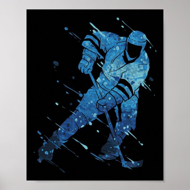 Ishockeyspelare  poster (Framsidan)