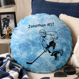 Ishockeyspelare Rund Kudde