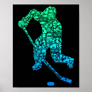 Ishockeyspelare Ungdom Män Barn Pojkar  Poster