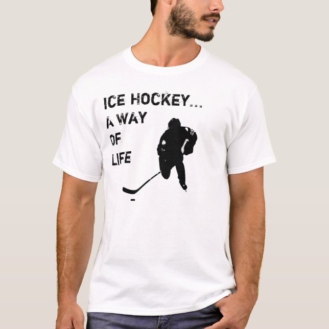 IshockeyT-tröja T Shirt (Framsida)